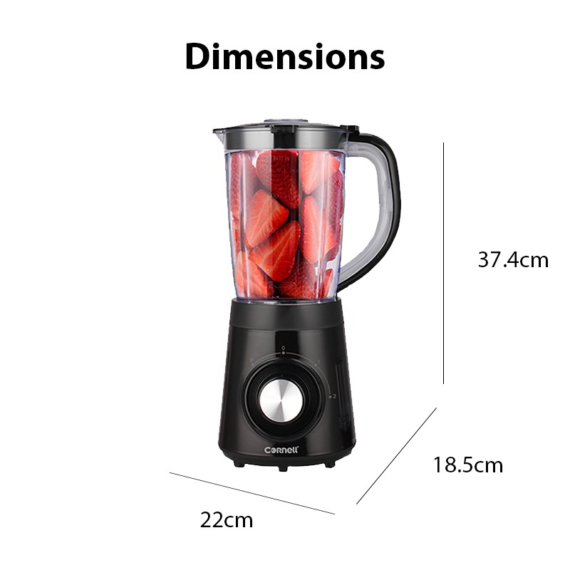 Cornell 1.5L Jug Blender with Grinder High Speed Mixer in 500 Watt CBLS252PMB