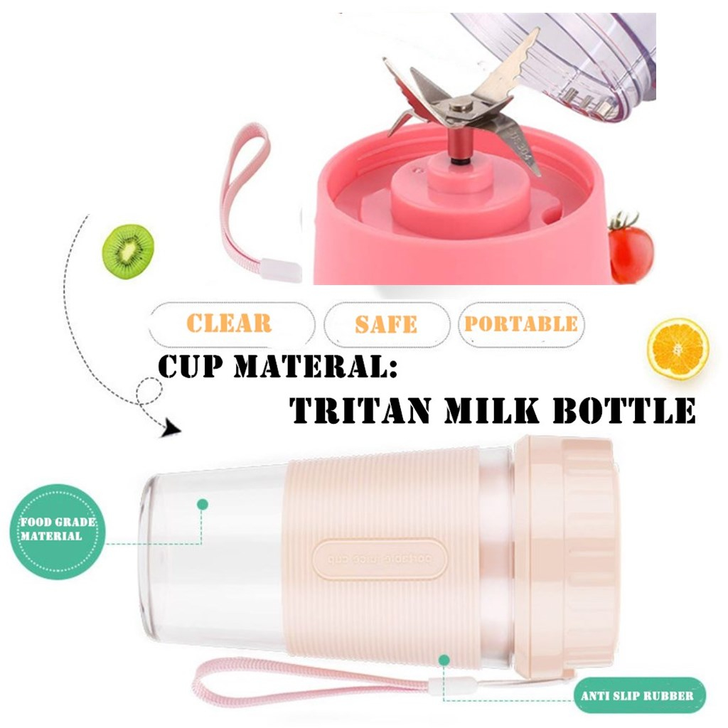 Free Shipping! Original HUNYKO Upgraded Portable Juicer cup 6 Blades Fruit Smoothie Blender Puree Mixer
