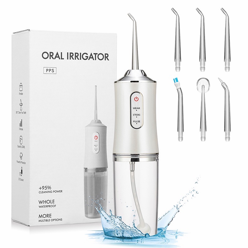 ?SG Ready Stock?Oral irrigator Water floss Electric Tooth cleaning Healthy Oral care USB recharge Portable 3 Modes 衝牙器