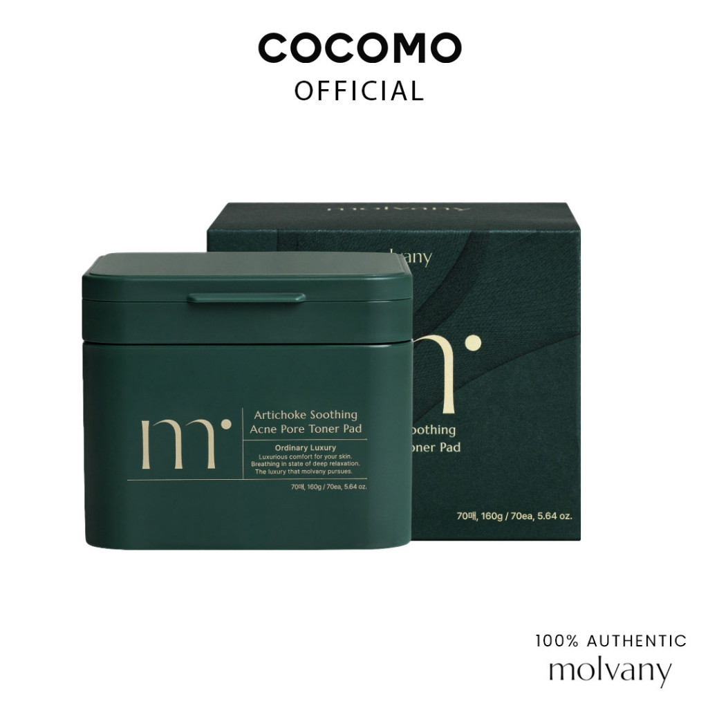 MOLVANY Artichoke Soothing Acne Pore Toner Pad 160ml  - COCOMO