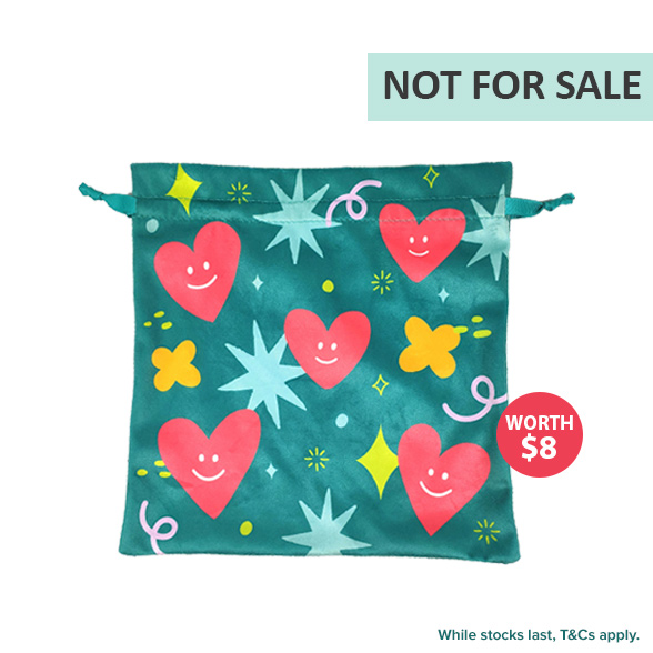 J&amp;J GWP Johnson &amp; Johnson Drawstring Pouch worth SGD8.00