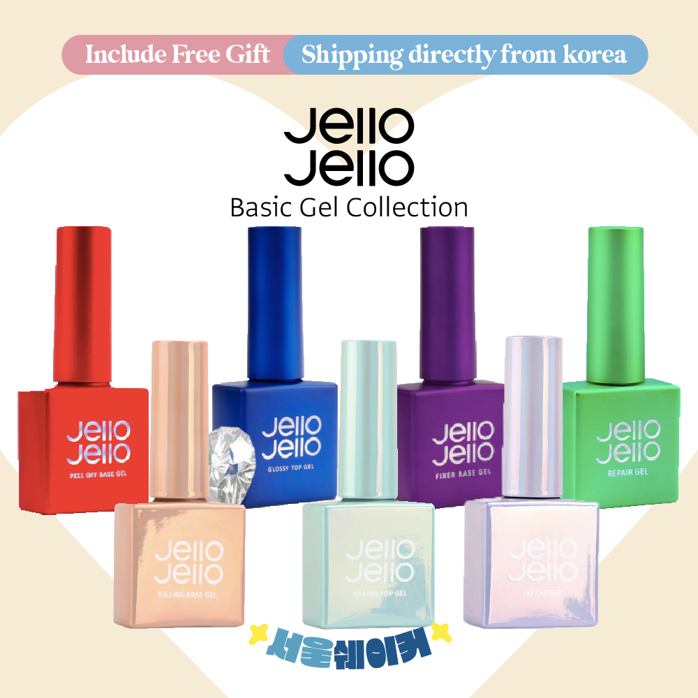 [Jello Jello] Basic Gel Collection 10gPeel off base/fixer/non-wipe top/matt/repair/killing