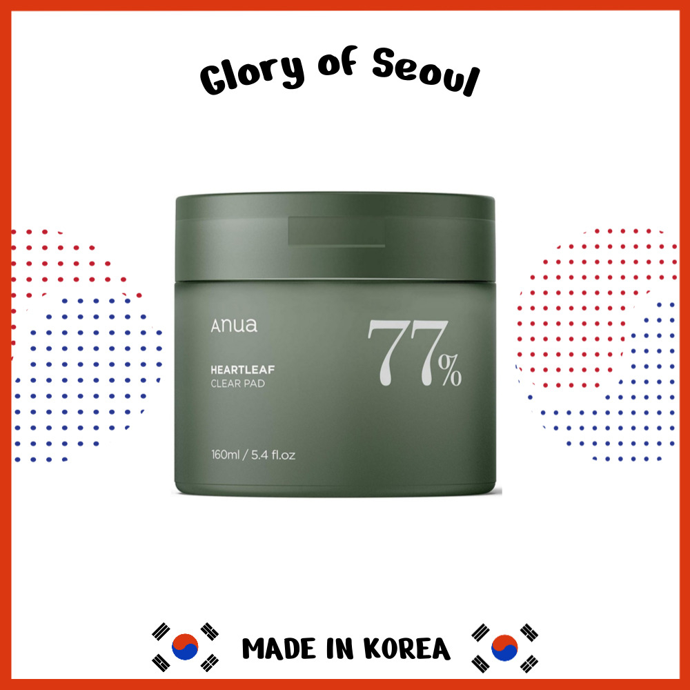 ANUA Heartleaf 77 Clear Pad 70 Sheets , PHA Dead Skin Care Low pH Daily Toner Pad 160mL/5.4 fl.Oz Korean Skin Care Soothing Moisturizing