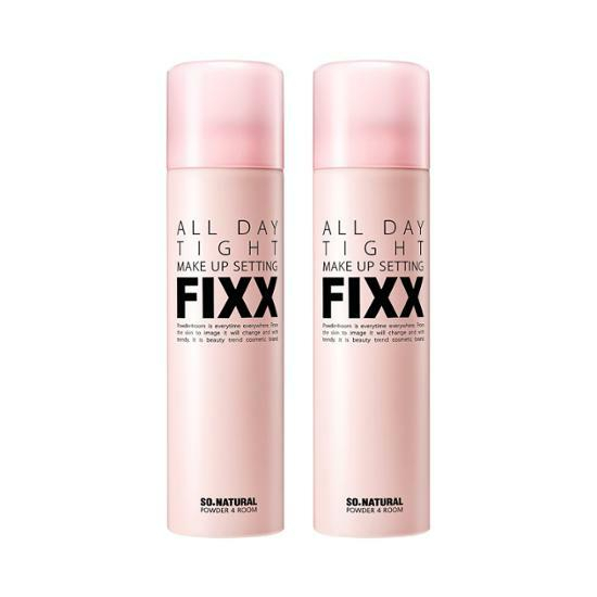 So NaturalALL DAY TIGHT MAKE UP SETTING FIXX 75ml + Coating Gel Fixer 15ml  OR  120ml + 120ml