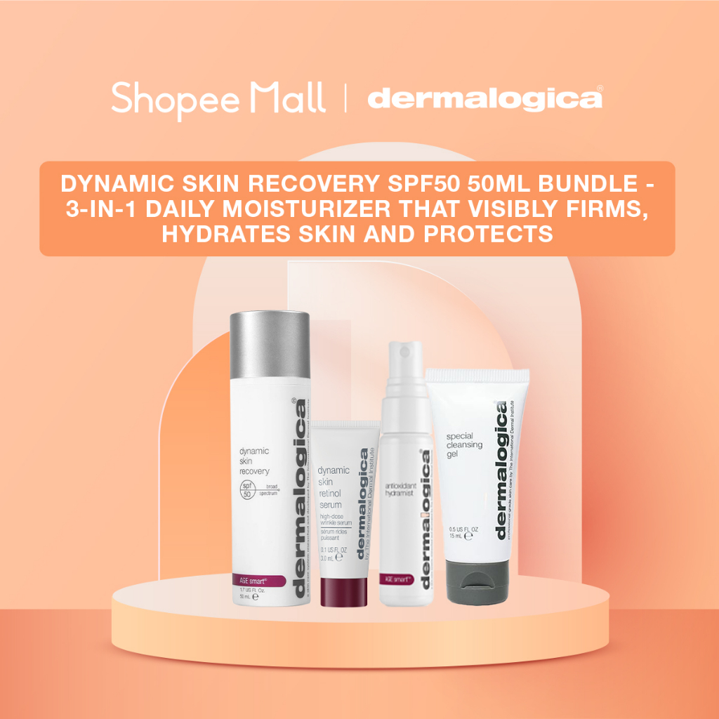 Shopee x Dermalogica Brand Box - Dynamic Skin Recovery SPF50 Set at SGD158 U.P. SGD208