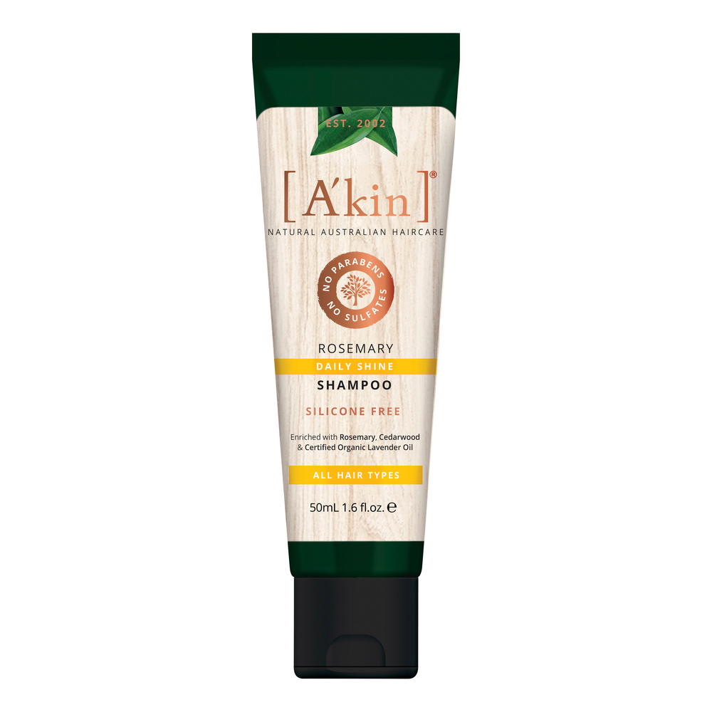 NOT FOR SALE: Akin 50ml Silicon Free Daily Shine Shampoo All Hair &amp; Scalp - Rosemary AK0084