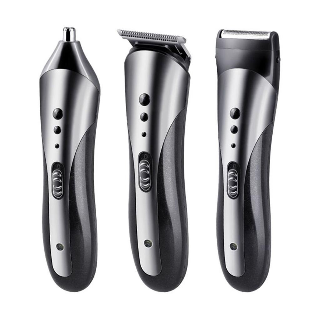 KEMEI 3 in 1 Shaver Hair Trimmer Rechargeable Kemei 1407 Electric Nose Hair Clipper Professional Beard Razor Haircut Machine