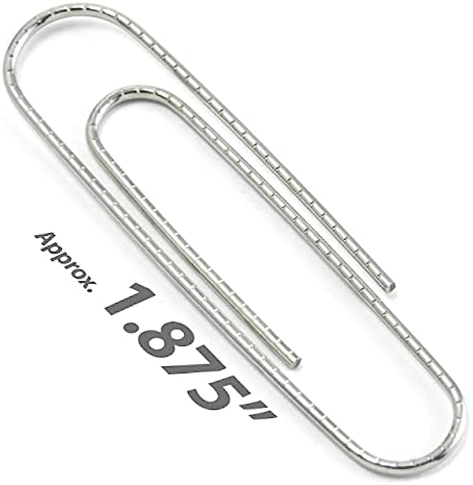 Officemate Giant Non-Skid Paper Clip, 1,000 Clips 10 Boxes of 100 Each 99915