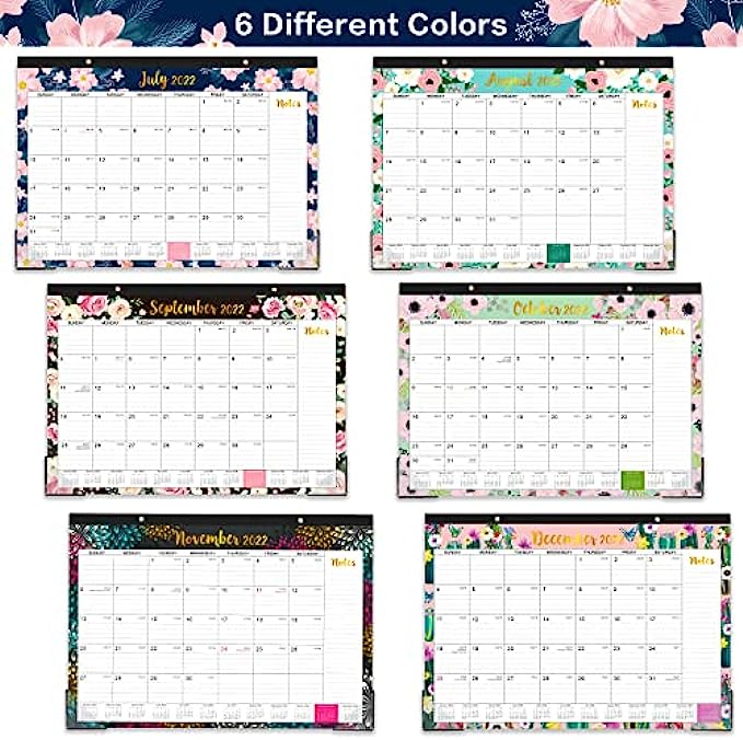 Desk Calendar 2022-2023 - Calendar 2022-2023 from Jul 2022 - Dec 2023，18 Months Large Monthly Desk Calendar, 17" x 12", Desk Pad, , Large Ruled Blocks, to-do List &amp; Notes, Best Desk/Wall