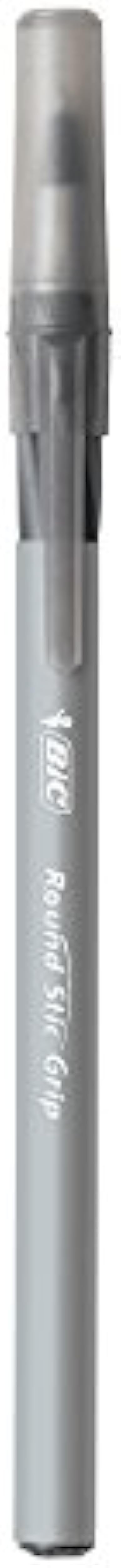 BIC Round Stic Grip Xtra Comfort Ballpoint Pen, Medium Point 1.2mm, Black &amp; Blue, Soft Grip For Added Comfort And Control, 36-Count