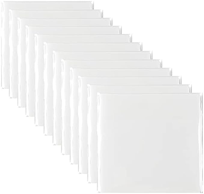 Jiemay 600 Pcs Transparent Sticky Notes Pad, Clear Sticky Notes for Books Message Reminder, Waterproof self-Adhesive Translucent Sticky Notes, 12 Packs 3"x3"