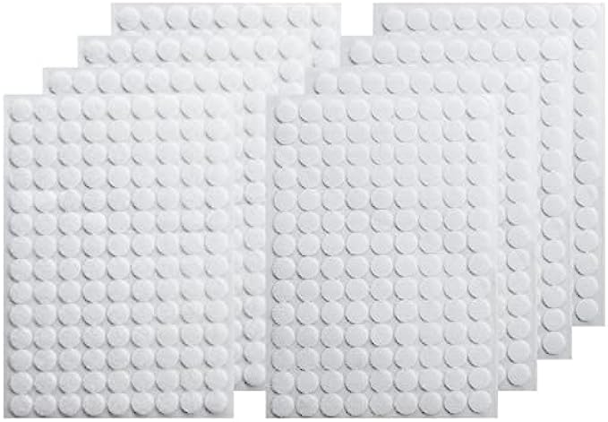 Self Adhesive Dots, 1000 Pcs500 Pairs 0.39 inch Strong Adhesive Dots for Classroom, Hook &amp; Loop Sticky Dots for Kids DIY, Office, Home 0.39 inch-1000pcs