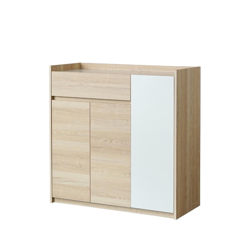 VHIVE Harper 90cm Shoe Cabinet Oak Drawer Storage Melamine Cupboard