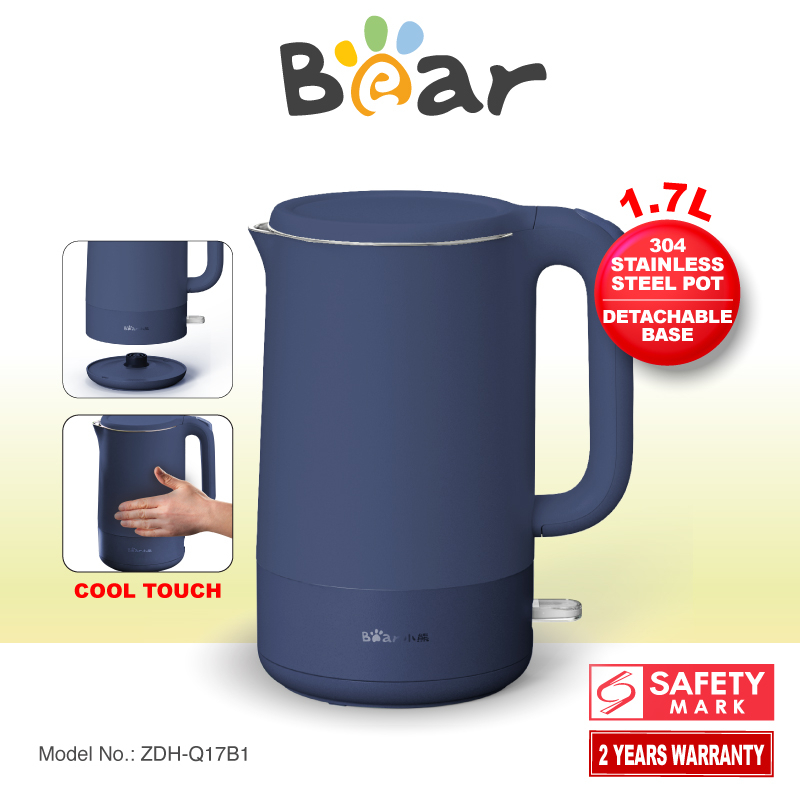 Bear Electric Kettle Heat Preservation Kettle Cordless Kettle Jug 1.7L ZDH-Q17B1