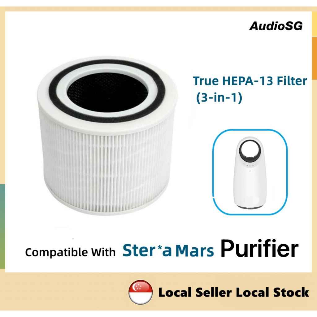 Local Seller Local Stock Ste*ra Mars Air purifier True HEPA-13 compatible Filter 3-in-1