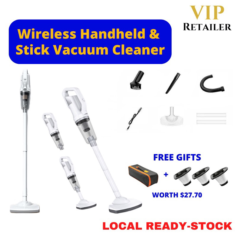 VIP Retailer Cordless Vacuum Cleaner | Car Home | Wet &amp; Dry Strong Suction 12000Pa Handheld Vacuum Cleaner 无线吸尘器 无线吸尘机