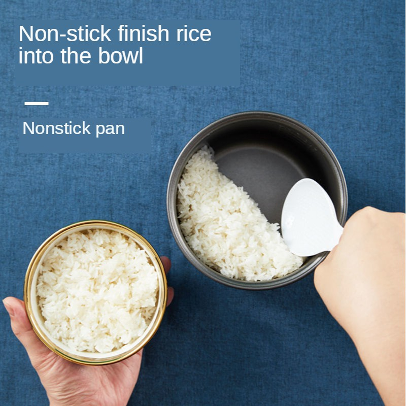 ?SG READY STOCK?1.2L Mini Electric Non-Stick Rice cooker Multifunction With Steamer Cook Porridgewith Pot mini 电饭锅 宿舍迷你锅