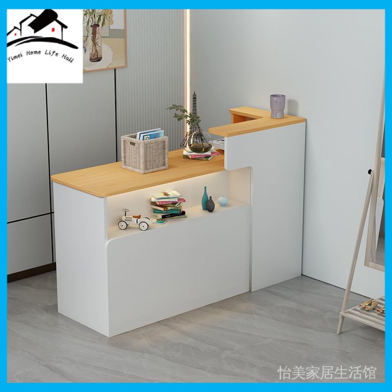 ⚜️Clothing store simple cashier cashier cabinet modern front desk store reception desk barber shop womens clothing store bar counter small WBNY