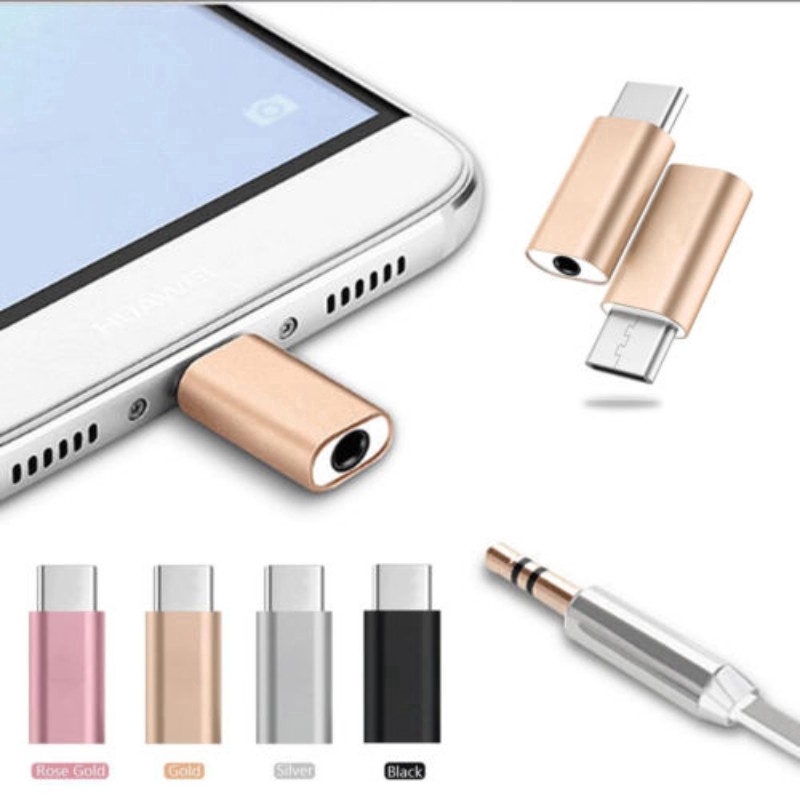 Not compatible with Samsung and ipadMetal Type-C To 3.5mm AUX Jack Earphone USB-C Headphone Audio Adapter Converter