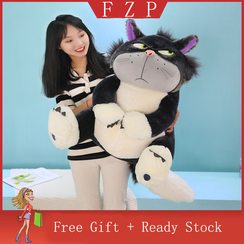 FZP Ready Stock Stuffed Toys 60CM Lucifers Evil Cat Sleeping Pillow Valentines Day Girlfriend Gifts Plush Toys For Kids Birthday Gift Girls Boy Toys