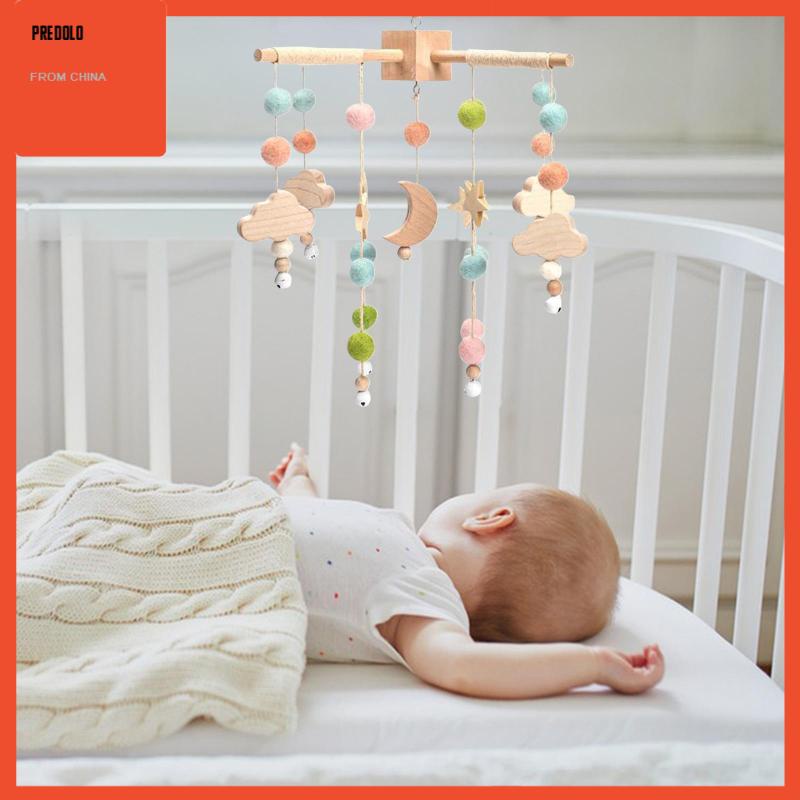 [Predolo] Wind Chime Montessori Cute for Newborn, Infants Baby Bed Bell Hanging Toys