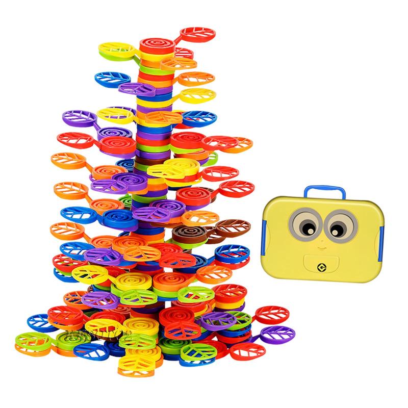 [Kesoto2] Leaf Stacking Toys Tree Stacking and Building Blocks for Preschool Children