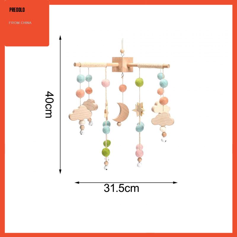 [Predolo] Wind Chime Montessori Cute for Newborn, Infants Baby Bed Bell Hanging Toys