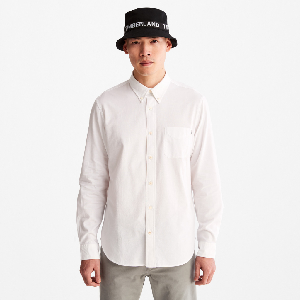 Timberland Mens Gale River Long-Sleeve Oxford Shirt