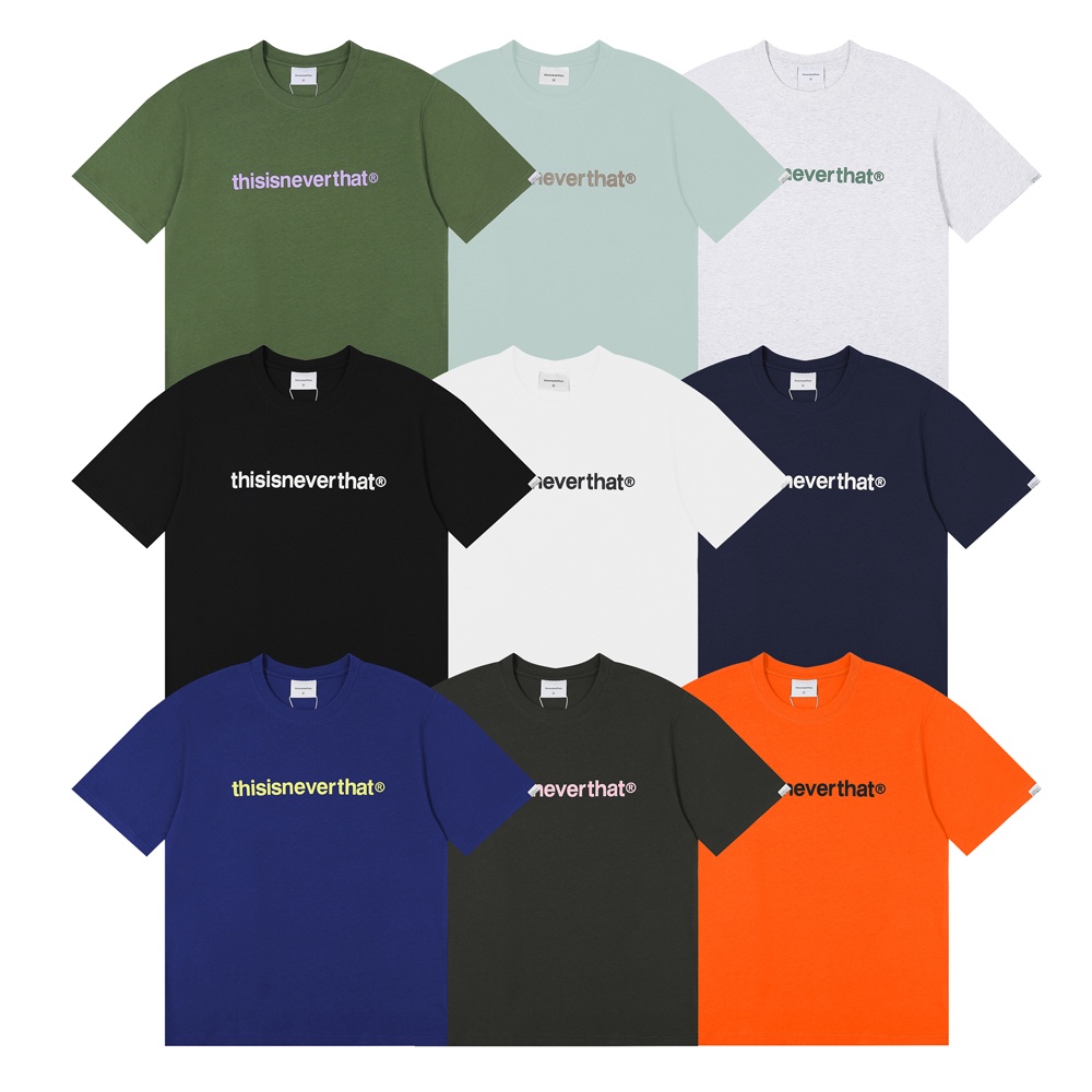 Actual Photo THISISNEVERTHAT T-Logo T SHIRT Black 9 color UNISEX casual short-sleeved for men and women
