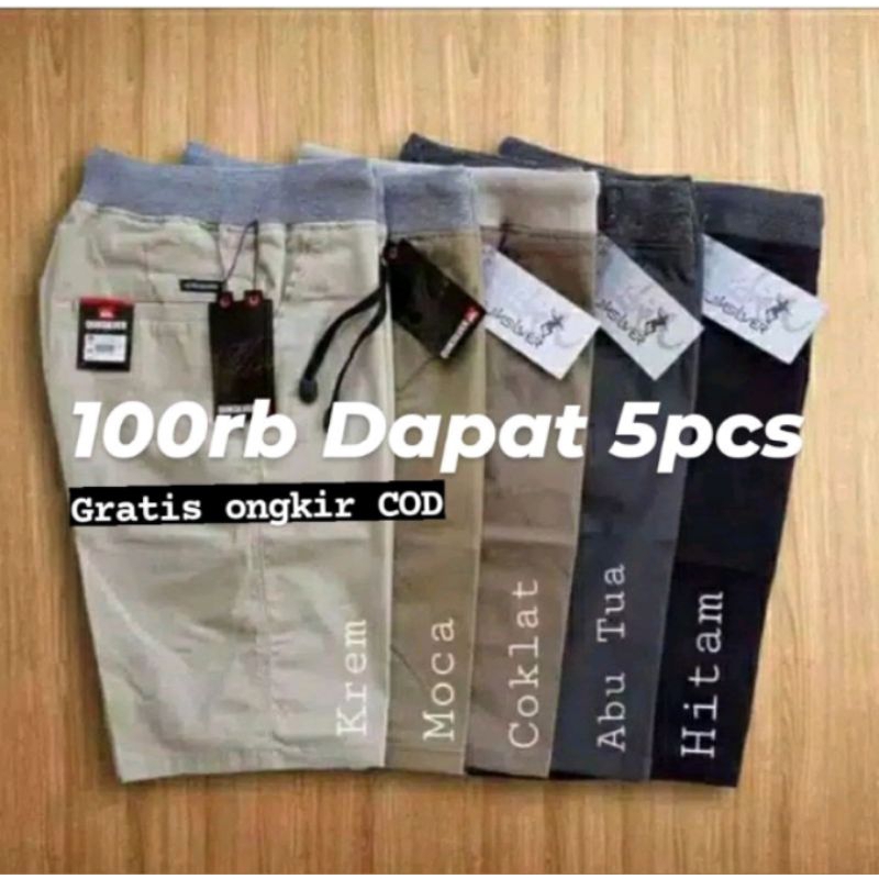 KATUN Mens Shorts Adult Boys Chino Rip Elastic Waist Drawstring Chinos Cotton Combed