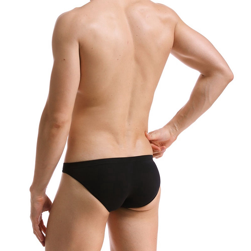 Summer ice silk briefs Low waist sexy slim underwear 10 colors
