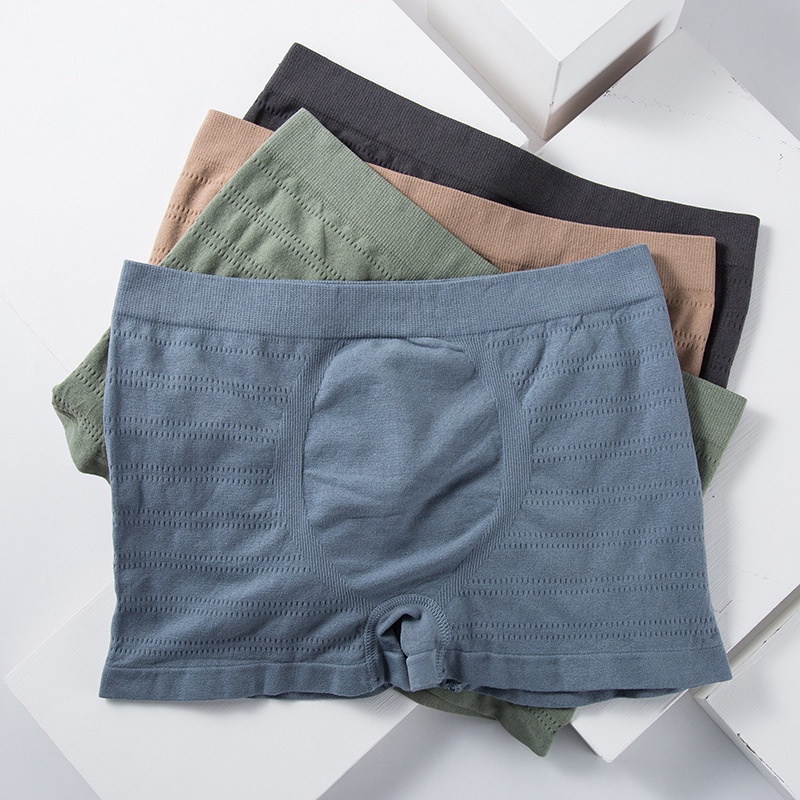 Non-Feeling 3.0 Mens Boxer Briefs Seamless Cotton Simple Lightweight Breathable Comfortable Large Size