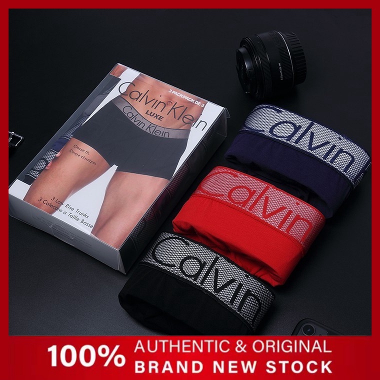 Products in stock Mens Briefs 1 pack 3 pieces + box 100% breathable fabric absorb sweat