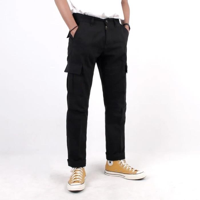 Mens Long CARGO Pants Size 27-38 PREMIUM QUALITY SLIMFIT COWO SKINNY Plain Boys