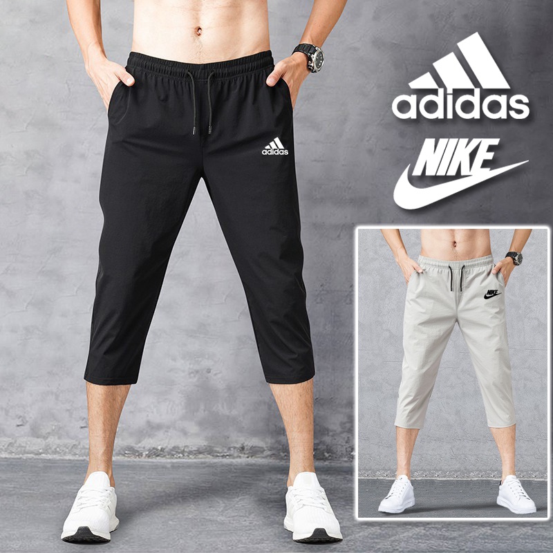 Mens Shorts Short Pants Men Ice Silk Quarter Pants 3 Pants Three Quarter Men Pants Quarter Jogger Quarter Pants Jogger Pants Three Quarter Pants