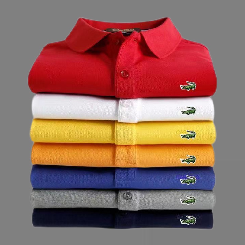 [Lowest Price] POLO Shirt Men [M-6XL Plus Size Clothes] T-Shirt Short-Sleeved Top Lapel Fashion Business Casual Embroidered Summer Mens Clothing
