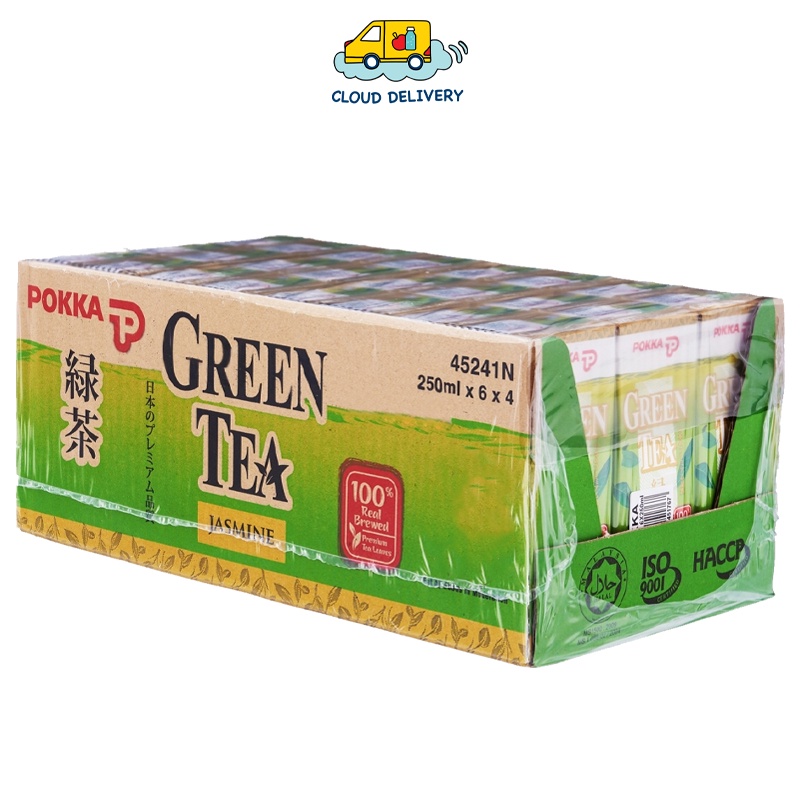 Pokka Jasmine Green Tea Packet 24 x 250ml