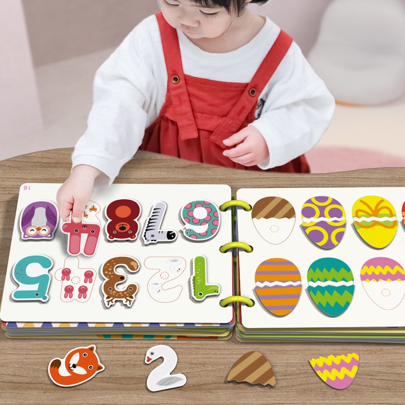 Babys First Enlightenment Book Busy Book DIY Velcro Book Early Learning Montessori Educational Toys for Kids