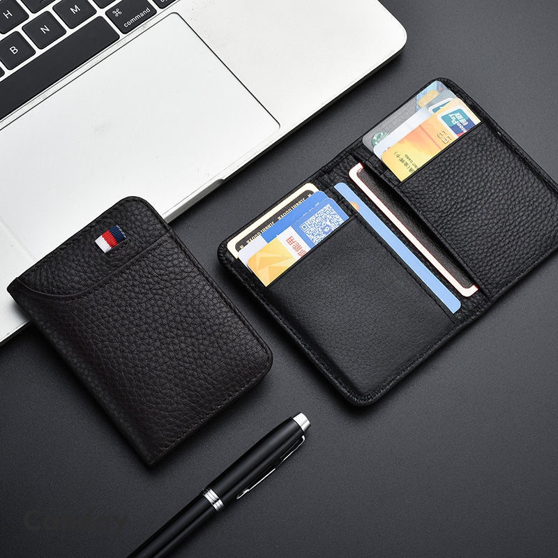 Men Men Card Holder Ultra-Thin Drivers License Leather Case Drivers License Motorcycle Card Holder Drivers License Protective Case Multi-Function Large-Capacity Two