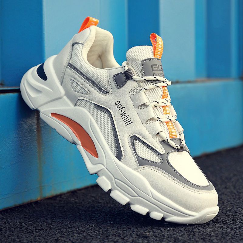 New?Dad Shoes MaleinsTrendy Shoes Summer Breathable Thin Mesh Sports Casual Versatile Trendy Mens White Shoes Mesh Surf