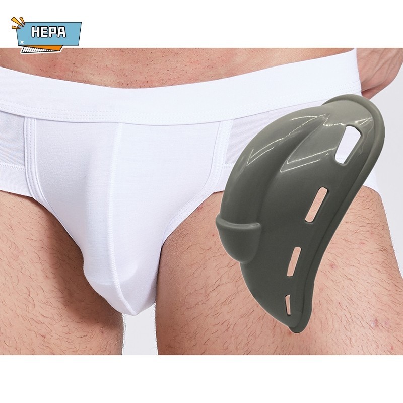 HEPA Men Enlarge Penis Pouch Protection Push Up Cup Brief Underwear Swimwear Pad