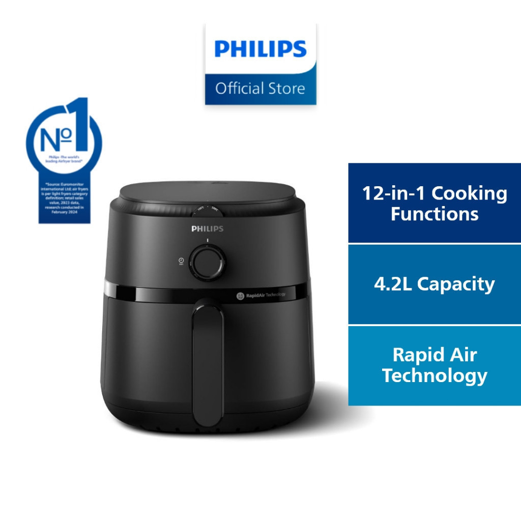 NEW PHILIPS 4.2L 12-in-1 Airfryer 1000 Series - NA120/09