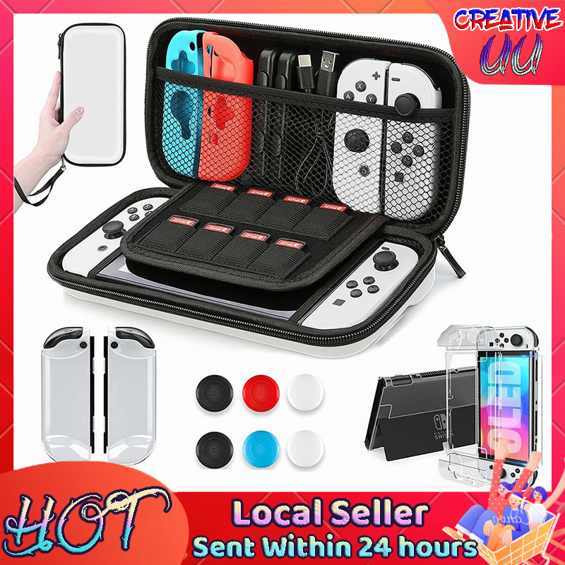 ?SG Ready Stock? Nintendo Switch OLED Model Carrying Case, 16 in 1 Accessories Kit for 2021 NS Switch OLED Model