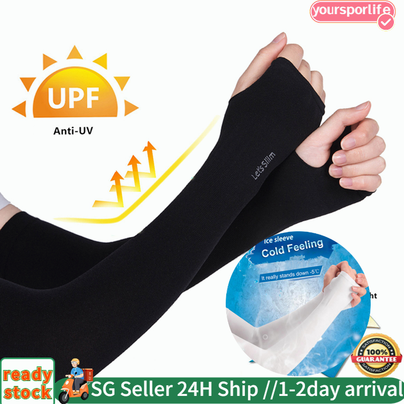 SG 24H SHIP1Pair ?? Anti-UV Arm Sleeves/Cycling UV Protection Outdoor Cover / Sport Cooling Arm hand sleeve handsock冰袖