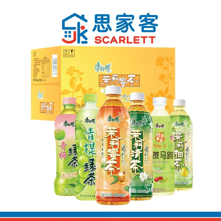 Carton KANG SHI FU Fruit Tea/ Juice/ Tea Series 箱 康师傅果茶/果汁/茶系列 500ml x 15