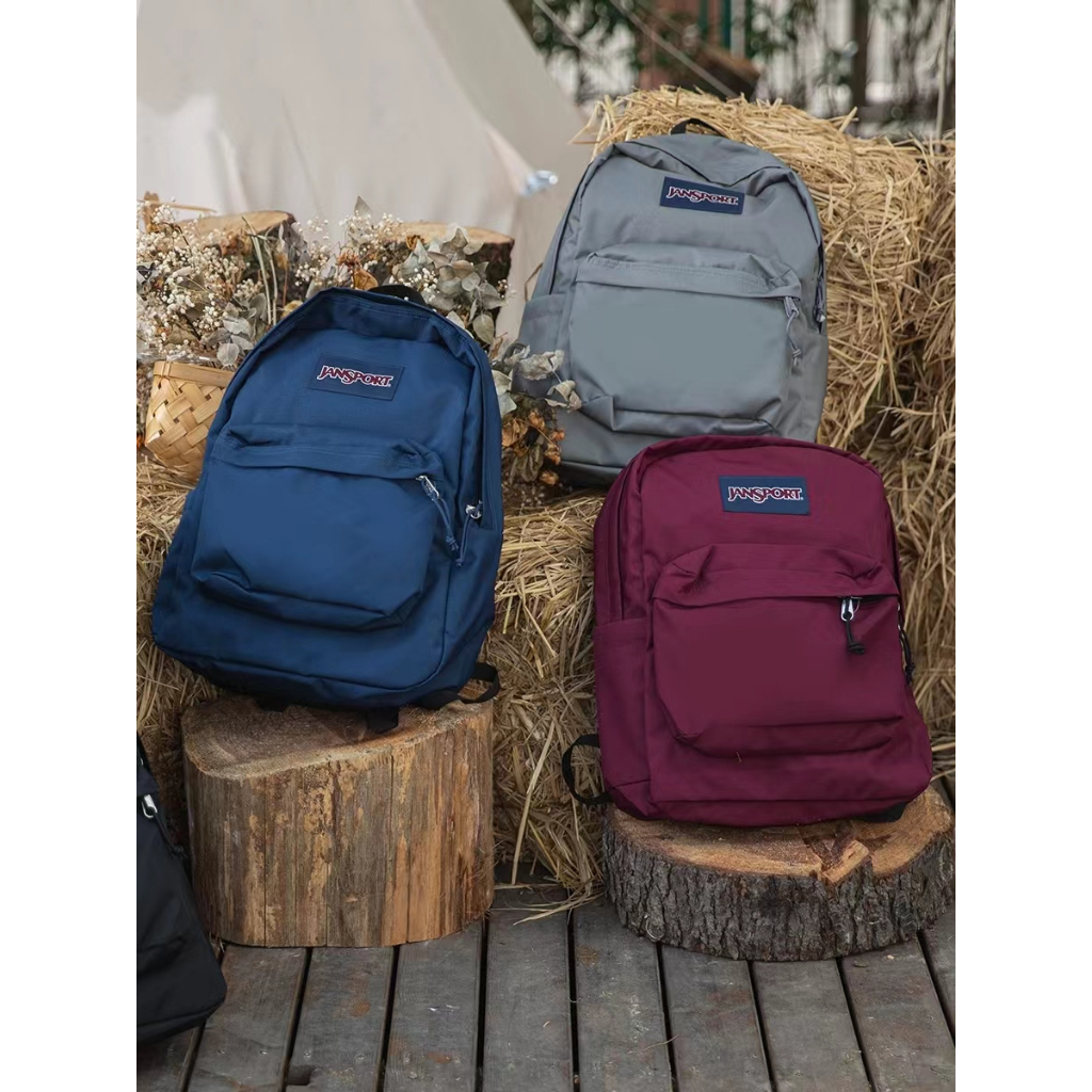 SG StockStudent backpack minimalist JS backpack large capacity computer bag travel backpack for men and women旅行包电脑包双肩包