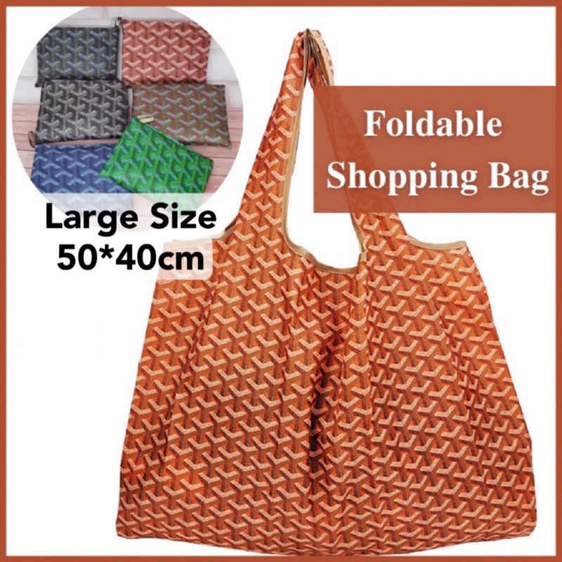 SG InstockLarge size Waterproof Foldable Recycle Bag Reusable Supermarket Shopping Grocery Carry Bag Handbag