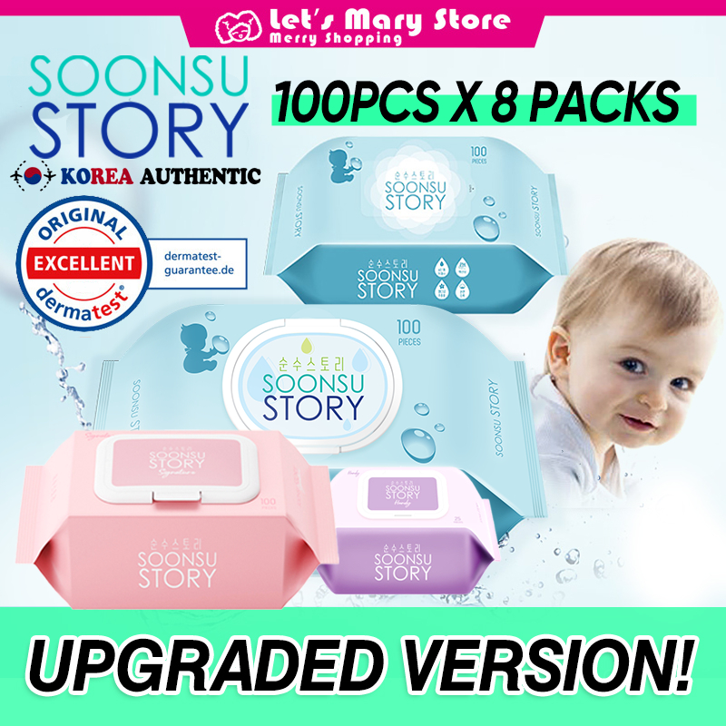 SoonSu Story safe baby wet wipes / EWG Green Grade /  Korean Baby wipes wet tissue  by Lets Mary Store Official