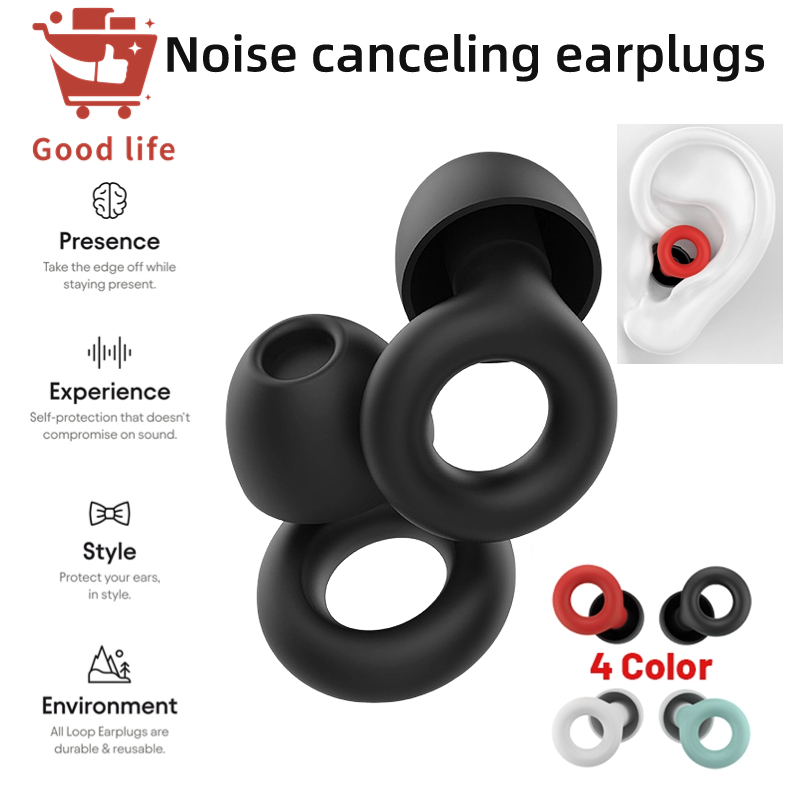 Noise Reducing Earplugs -27dB for Sleep, Focus, Study, Noise Sensitivity & Travel Reusable