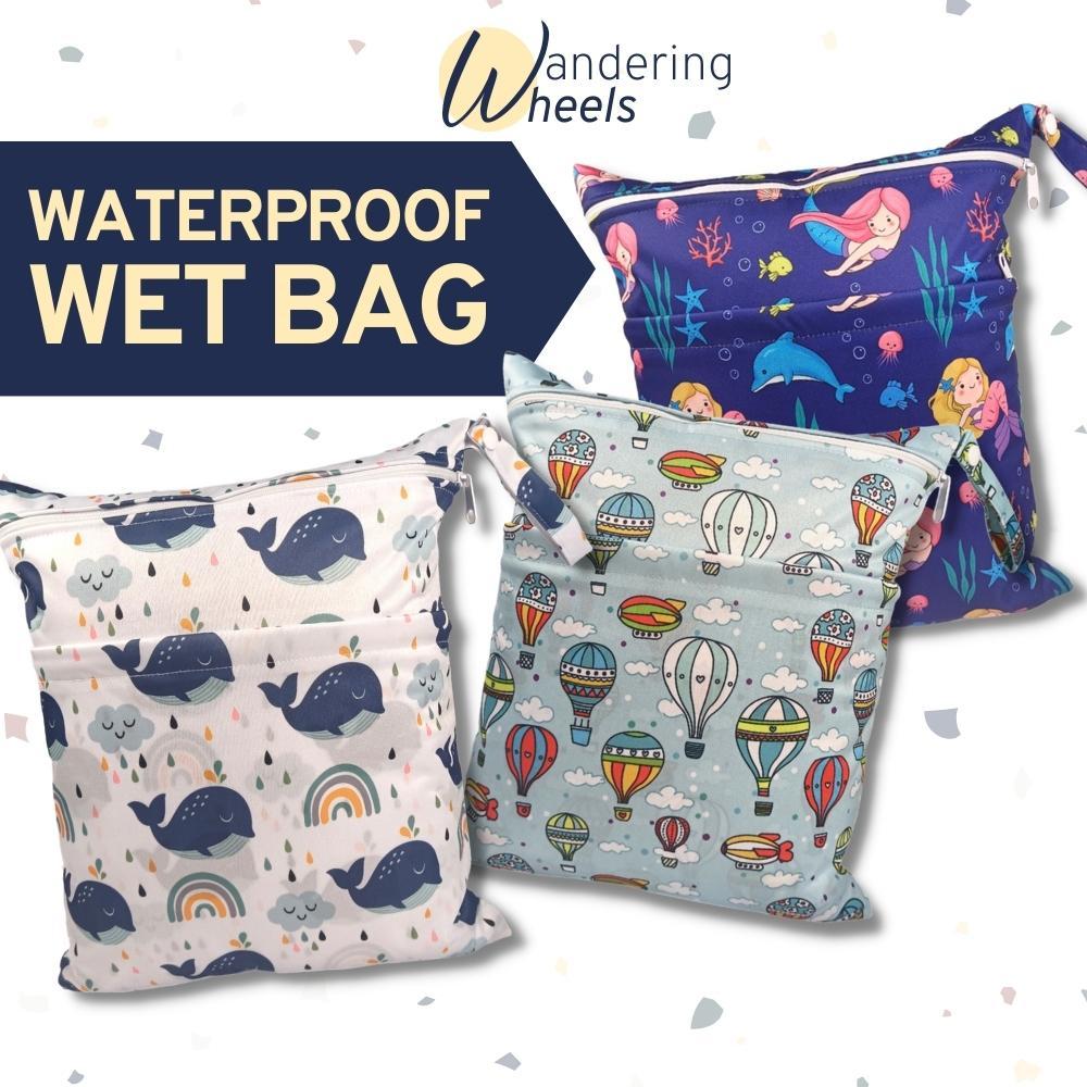 ?? Waterproof Wet Bag / Diaper Bag / Nappy Bag 30x36cm Double Zip